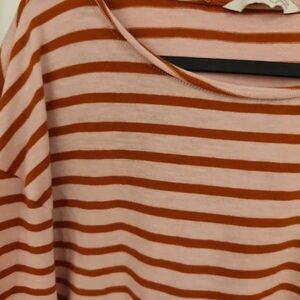 Striped Pink and Brown Top